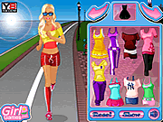 Флеш игра онлайн Barbie Goes Jogging.